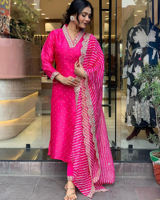 Trendy Exclusive KURTI PANT SET WITH DUPATTA