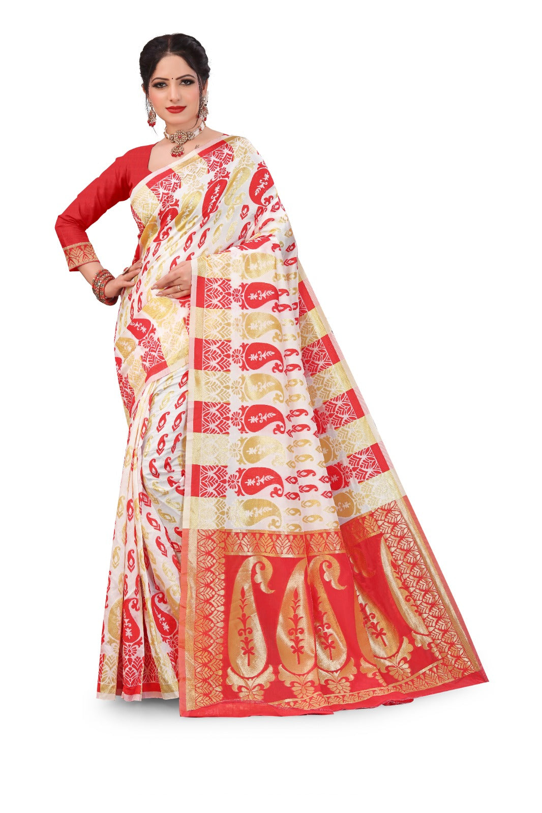 Cotton Soft dhakai jamdani saree