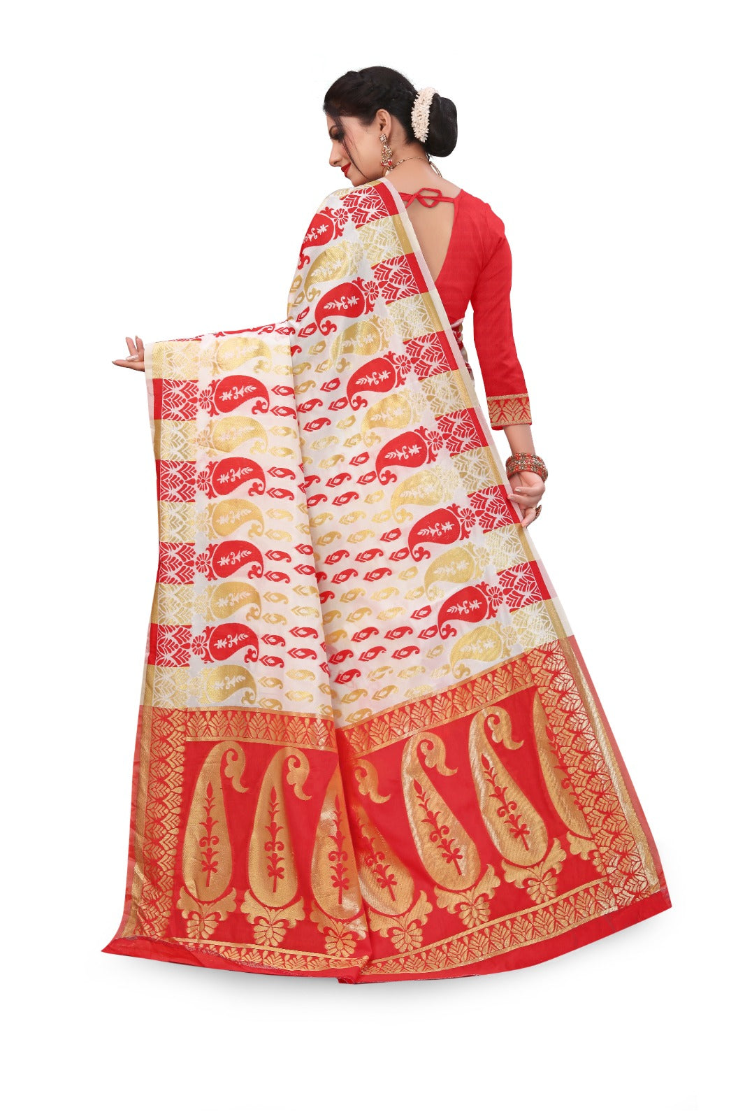 Cotton Soft dhakai jamdani saree