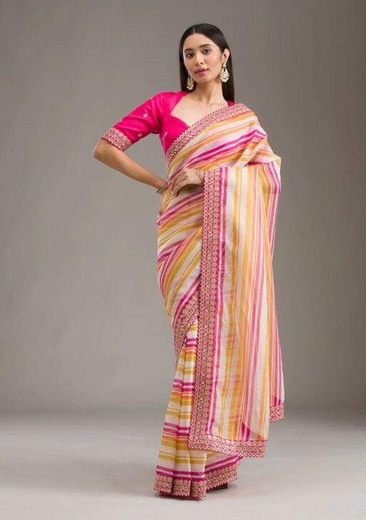 Graceful Leriya Print Saree